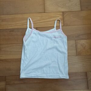 White and Pink Camisole